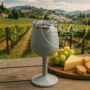 ORCA Vino Sage 15oz Insulated Stainless Steel Wine Cup w/ Lid Dishwasher Safe